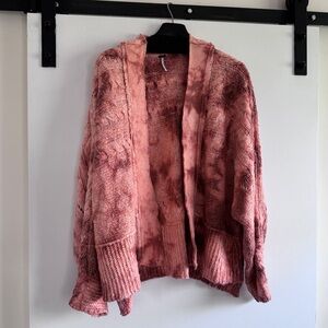 Free People tie dye swea cardigan